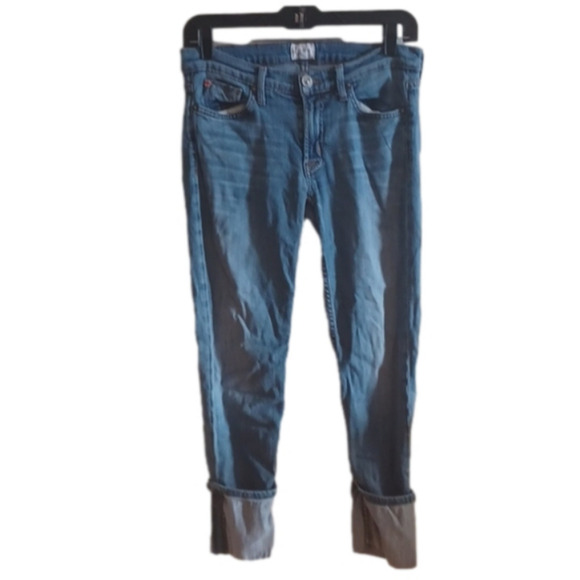 Hudson size 27 Muse Crop Skinny w/ 5 " cuff. Lighter wash for Summer! - Picture 1 of 10